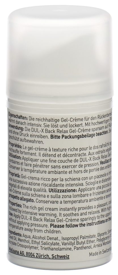 DUL-X Back Relax Gel Creme N Disp 75 ml – Bild 8