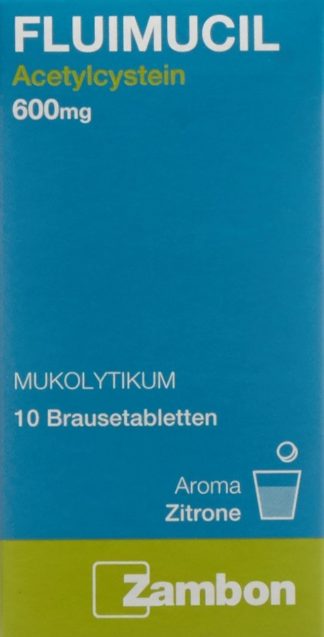 FLUIMUCIL Brausetabl 600 mg Erw citron 10 Stk
