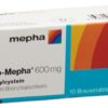 MUCO Mepha Brausetabl 600 mg Fl 10 Stk