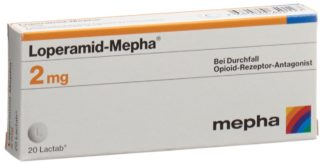 LOPERAMID Mepha Lactab 2 mg 20 Stk