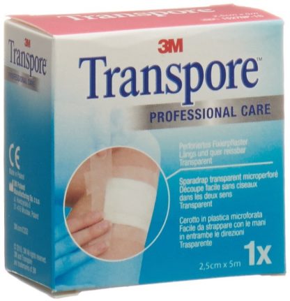 3M TRANSPORE Heftpflaster 5mx25mm refill – Bild 2