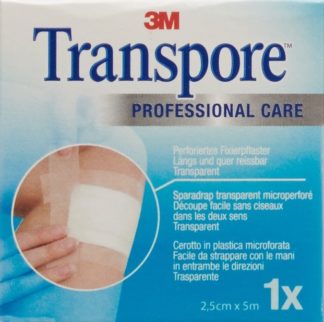 3M TRANSPORE Heftpflaster 5mx25mm refill