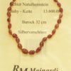 MAINARDI Natur Bernstein 32cm Barock Silberverschl