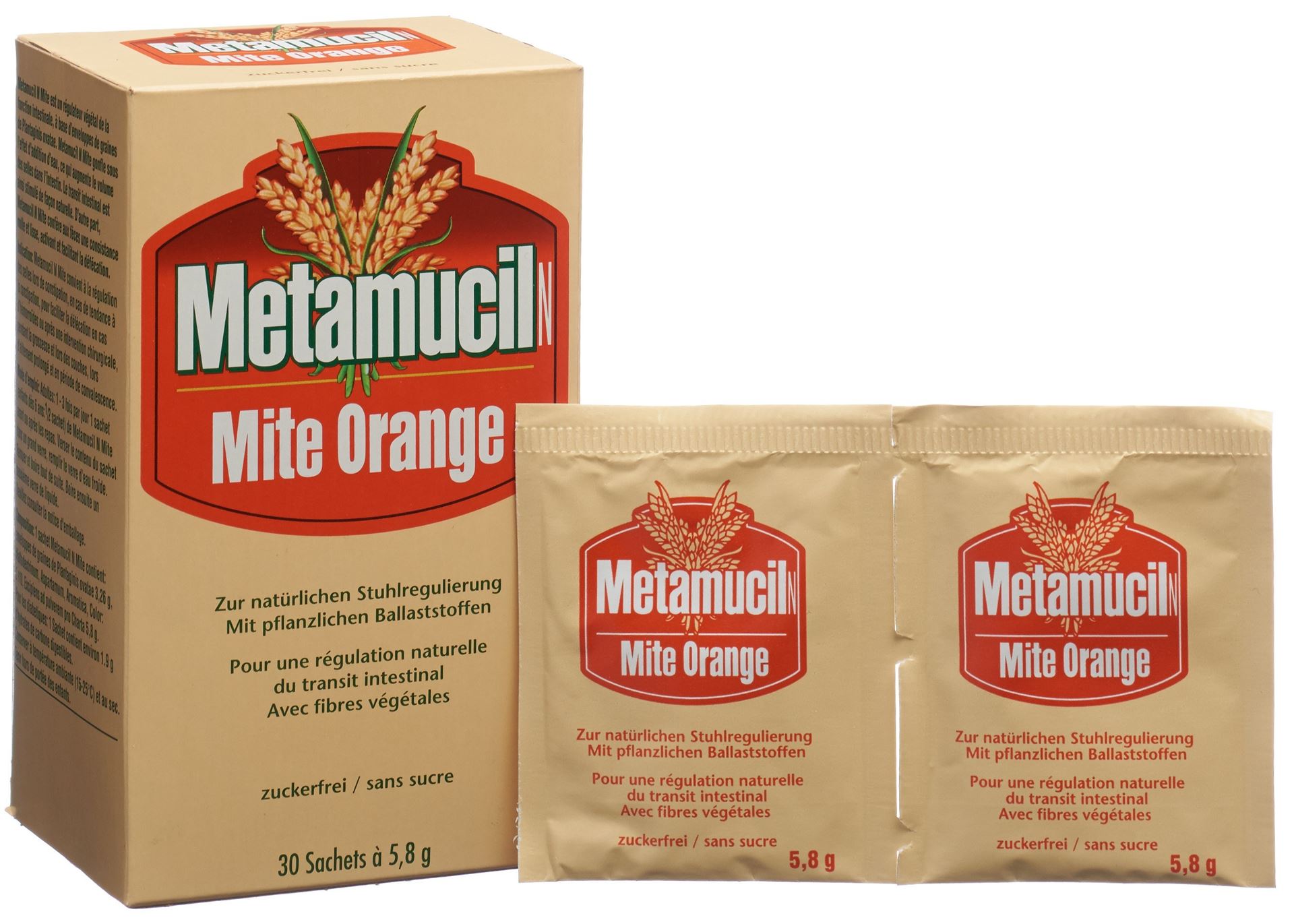 METAMUCIL N Mite Plv 5.8 g orange 30 Btl 5.8 g – Bild 3