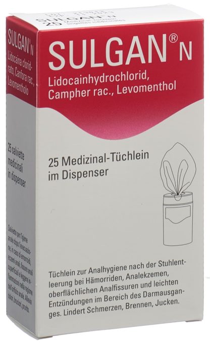 SULGAN-N Medizinal-Tüchlein in Dispenser 25 Stk – Bild 3
