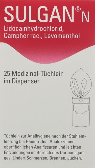 SULGAN-N Medizinal-Tüchlein in Dispenser 25 Stk