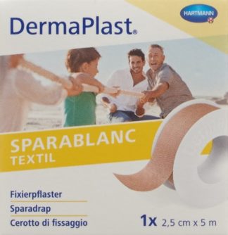 DERMAPLAST Sparablanc Textil 2.5cmx5m hautfarbe