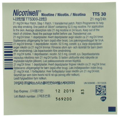 NICOTINELL 1 stark Matrixpfl 21 mg/24h 7 Stk – Bild 6