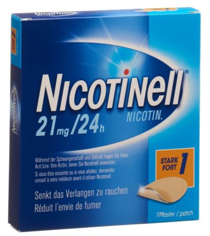 NICOTINELL 1 stark Matrixpfl 21 mg/24h 7 Stk – Bild 3