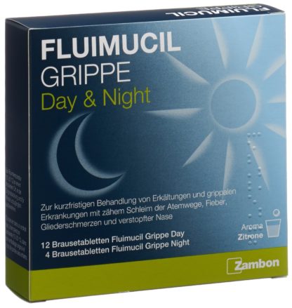 FLUIMUCIL Grippe Day Night Brausetabl 16 Stk – Bild 3
