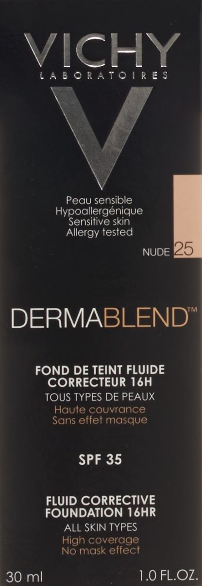 VICHY Dermablend Korrektur Make Up 25 nude 30 ml – Bild 2