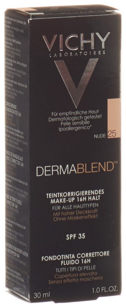 VICHY Dermablend Korrektur Make Up 25 nude 30 ml – Bild 3
