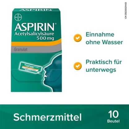 ASPIRIN Gran 500 mg Btl 10 Stk – Bild 9