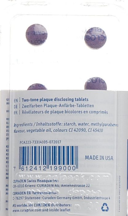 CURAPROX PCA 223 Plaquesearch Anfärbetabl 12 Stk – Bild 2