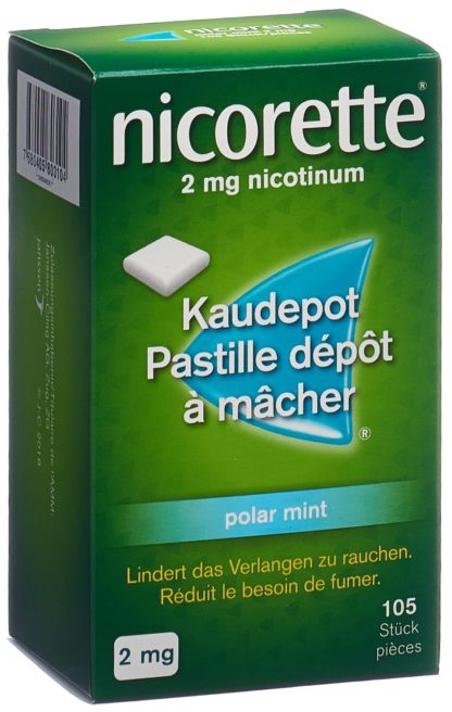NICORETTE Polar Mint Kaudepots 2 mg 105 Stk – Bild 2