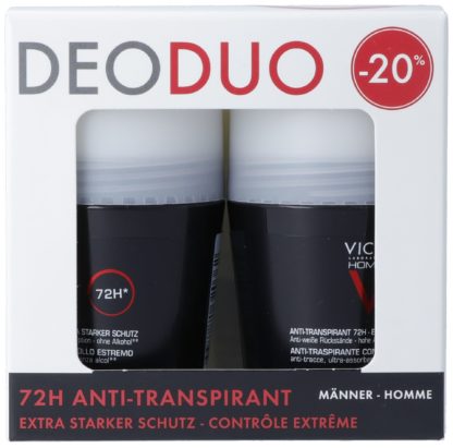 VICHY Homme Deo Anti-T 72H Duo-20% 2 Roll-on 50 ml
