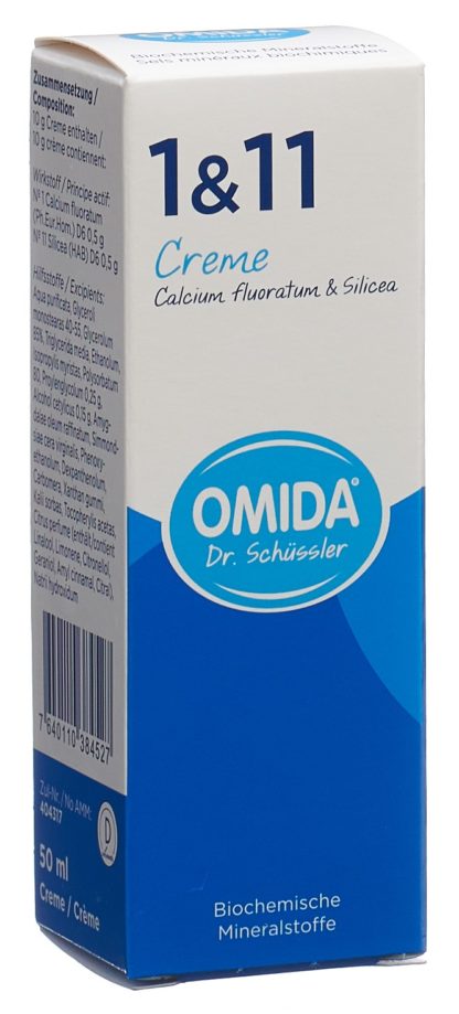 OMIDA SCHÜSSLER Nr1&11 Cal fluor&Silic Cre 50 ml – Bild 3