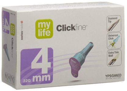 MYLIFE CLICKFINE Pen Nadeln 4mm 32G 100 Stk – Bild 2