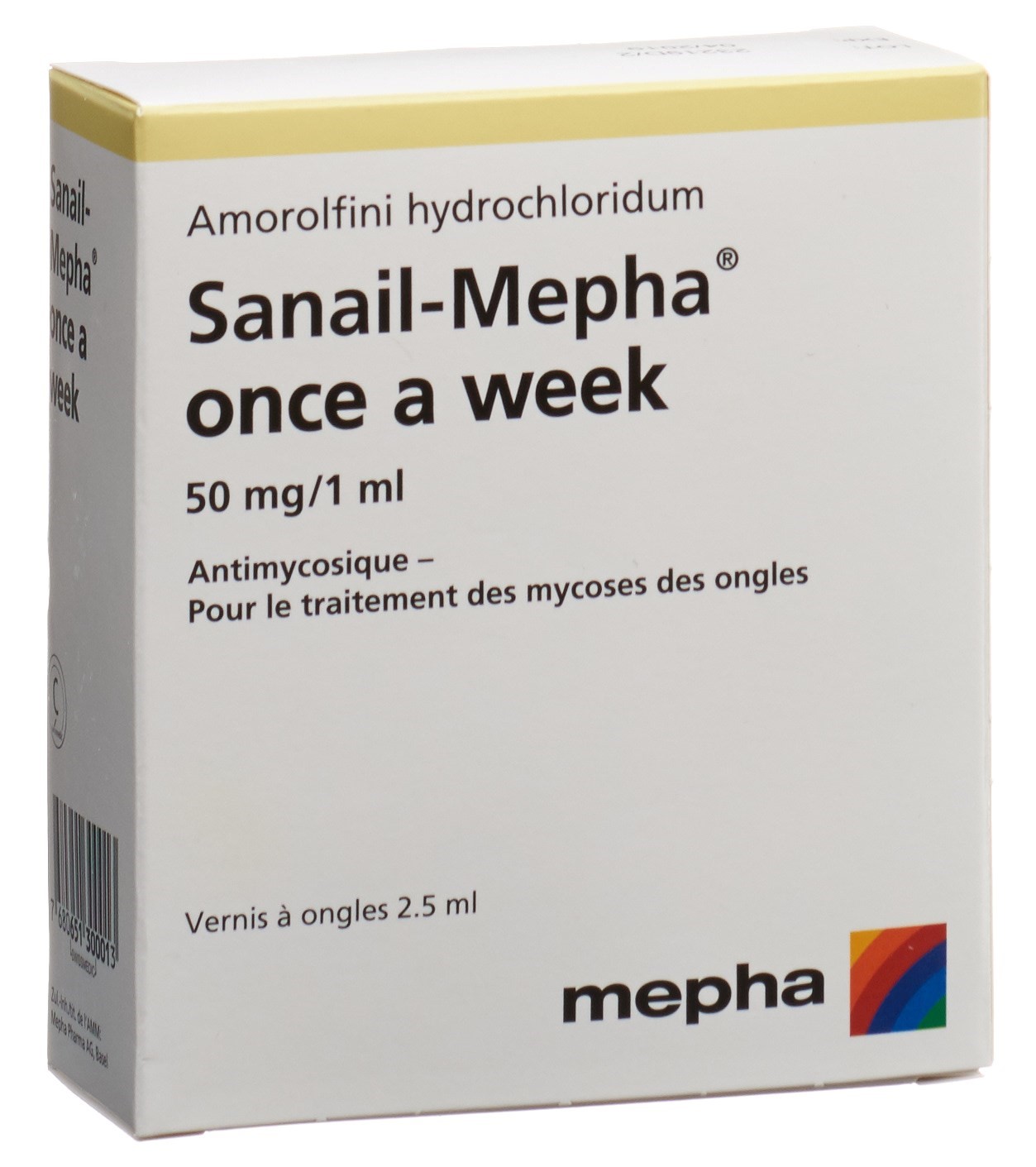 SANAIL Mepha once a week Nagellack 50 mg/ml 2.5 ml – Bild 2