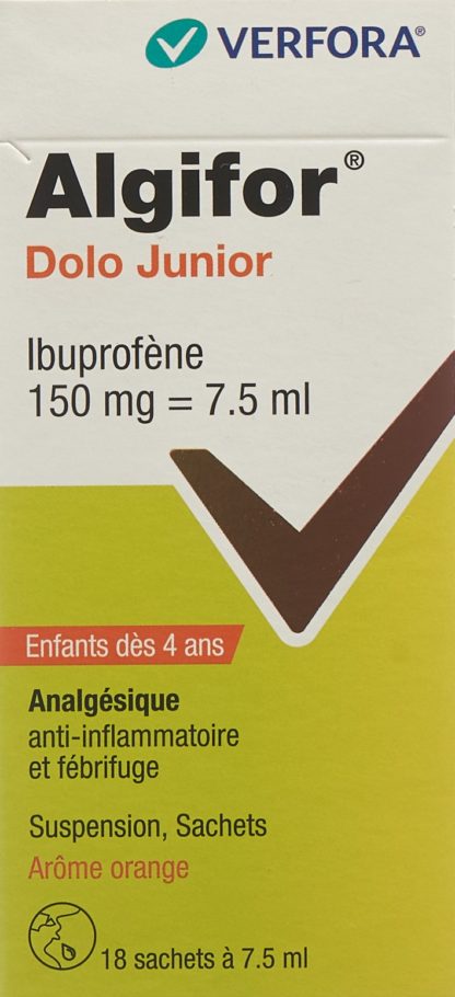 ALGIFOR Dolo Junior 150 mg/7.5ml 18 Btl 7.5 ml – Bild 2
