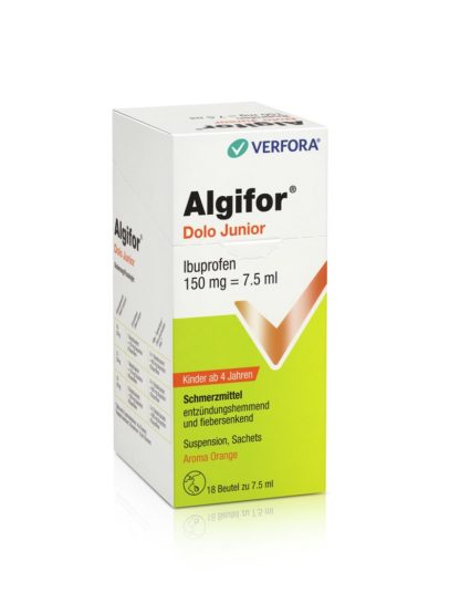 ALGIFOR Dolo Junior 150 mg/7.5ml 18 Btl 7.5 ml – Bild 3