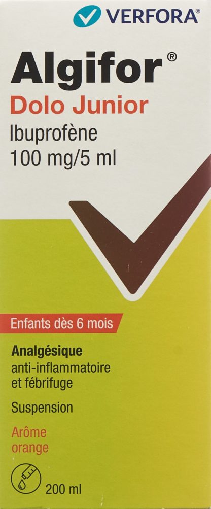 ALGIFOR Dolo Junior Susp 100 mg/5ml Fl 200 ml – Bild 2