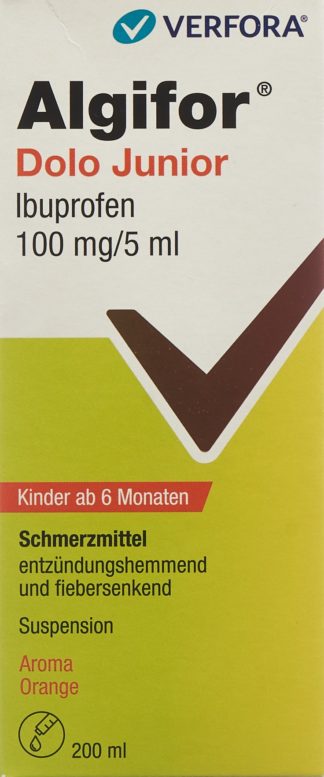 ALGIFOR Dolo Junior Susp 100 mg/5ml Fl 200 ml