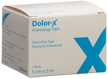 DOLOR-X Kinesiology Tape 5cmx5m blau – Bild 3