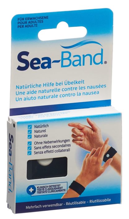 SEA-BAND Akupressurband Erw schwarz 1 Paar – Bild 2