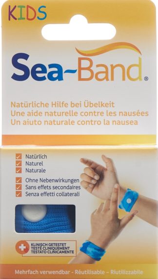 SEA-BAND Akupressurband Kinder blau 1 Paar