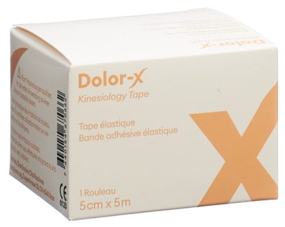 DOLOR-X Kinesiology Tape 5cmx5m beige – Bild 4