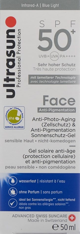 ULTRASUN Face Anti-Pigmentation SPF50+ 50 ml