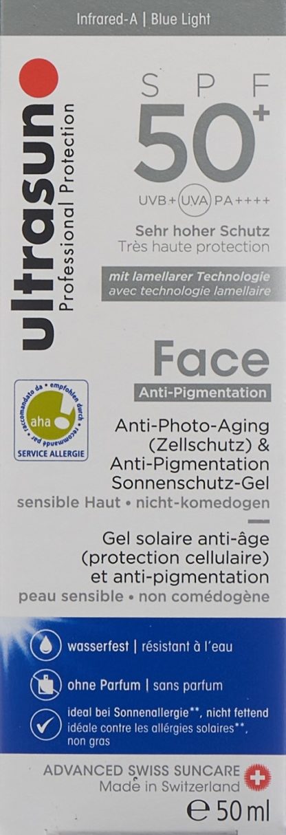 ULTRASUN Face Anti-Pigmentation SPF50+ 50 ml