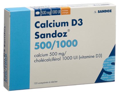 CALCIUM D3 Sandoz Kautabl 500/1000 120 Stk – Bild 4