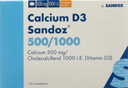CALCIUM D3 Sandoz Kautabl 500/1000 120 Stk