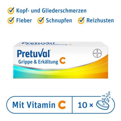 PRETUVAL Grippe und Erkältung C Brausetabl 10 Stk – Bild 5