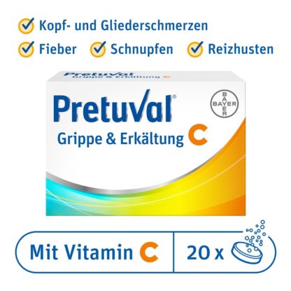 PRETUVAL Grippe und Erkältung C Brausetabl 20 Stk – Bild 9