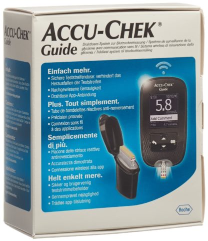ACCU-CHEK GUIDE Set mmol/l inkl 1x10 Tests – Bild 2