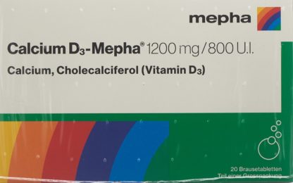 CALCIUM D3 Mepha Brausetabl 1200/800 2 x 20 Stk