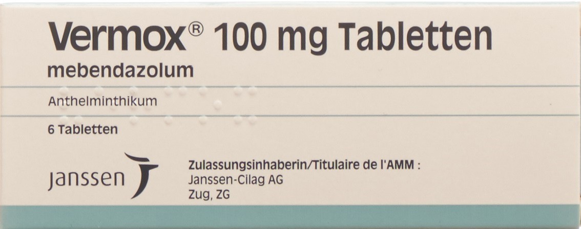 VERMOX Tabl 100 mg 6 Stk