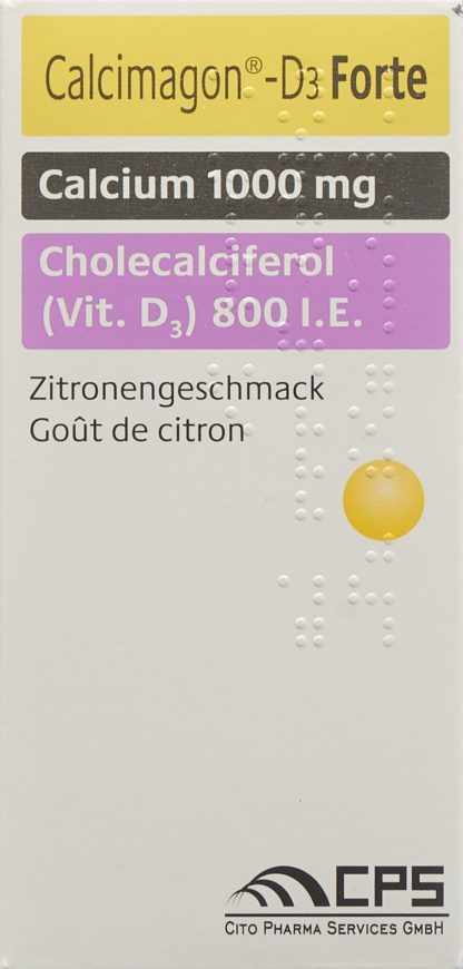 CALCIMAGON D3 Forte Kautabl Zitrone Ds 90 Stk