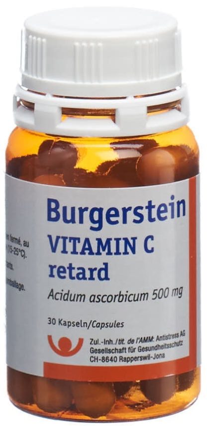 BURGERSTEIN Vitamin C Ret Kaps 500 mg Ds 30 Stk – Bild 6