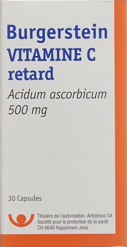BURGERSTEIN Vitamin C Ret Kaps 500 mg Ds 30 Stk – Bild 2