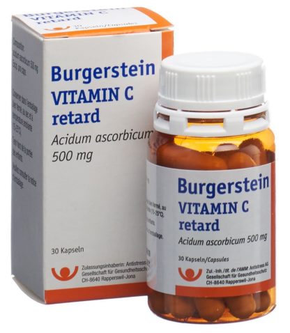 BURGERSTEIN Vitamin C Ret Kaps 500 mg Ds 30 Stk – Bild 4