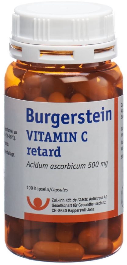 BURGERSTEIN Vitamin C Ret Kaps 500 mg Ds 100 Stk – Bild 6