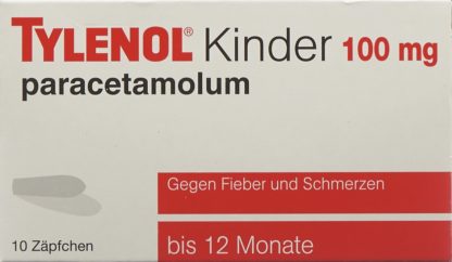 TYLENOL Kinder Supp 100 mg 10 Stk