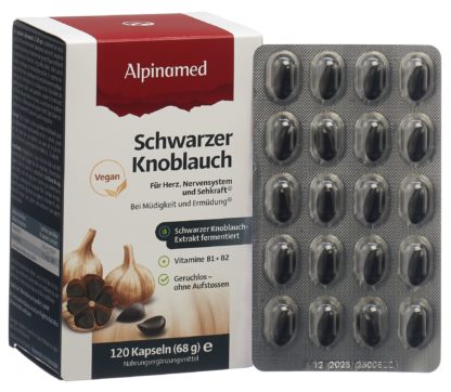 ALPINAMED Schwarzer Knoblauch Kaps 120 Stk – Bild 5