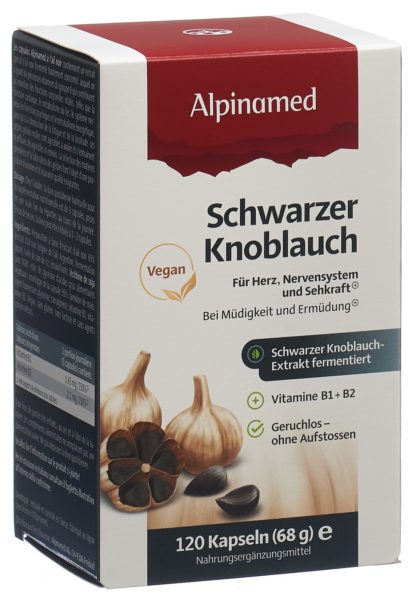 ALPINAMED Schwarzer Knoblauch Kaps 120 Stk – Bild 3