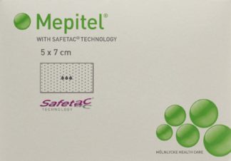 MEPITEL Wundauflage 5x7cm Silik Btl 5 Stk