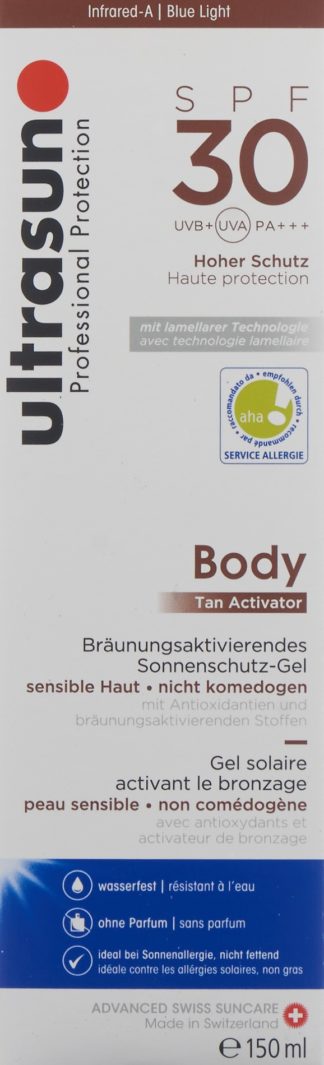 ULTRASUN Body Tan Activator SPF30 150 ml
